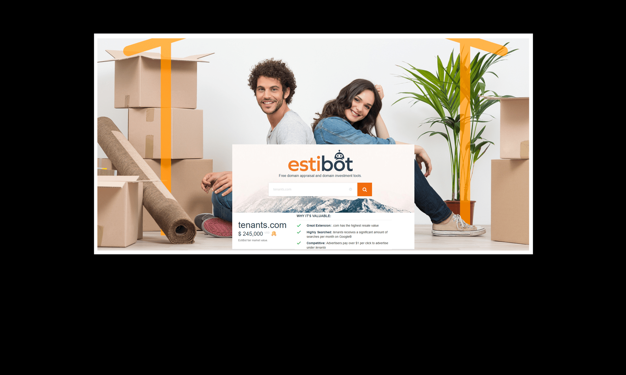 Tenant.com - Couple with Boxes and Estibot